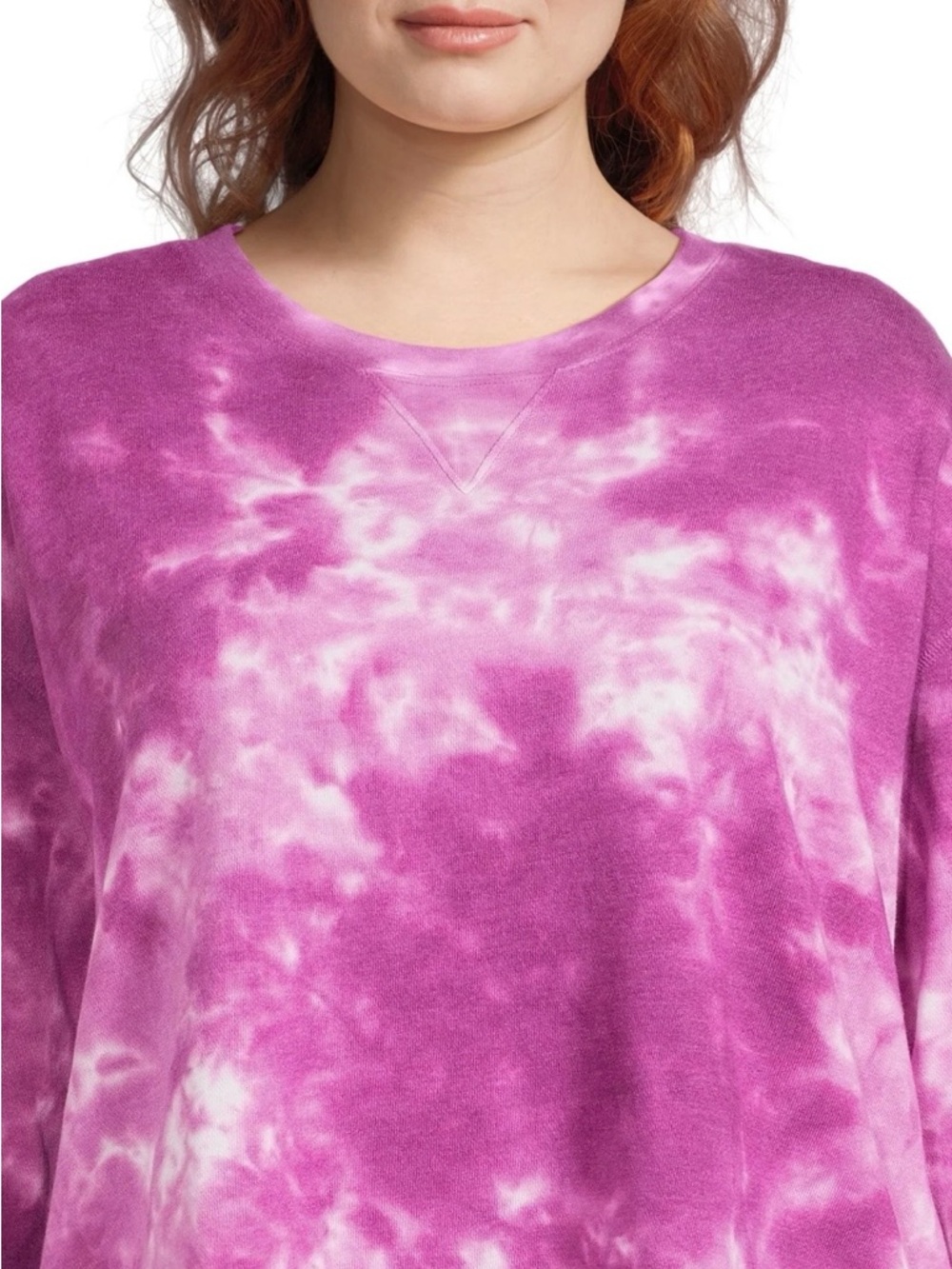 Terra & Sky Purple Tie-Dye Pullover Sweatshirt